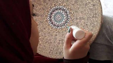 صنایع دستی میناکاری اصفهان و میناکاری روی سفال همدان
