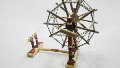 نخ‌ریسی سنتی با «جهره» در ملکان